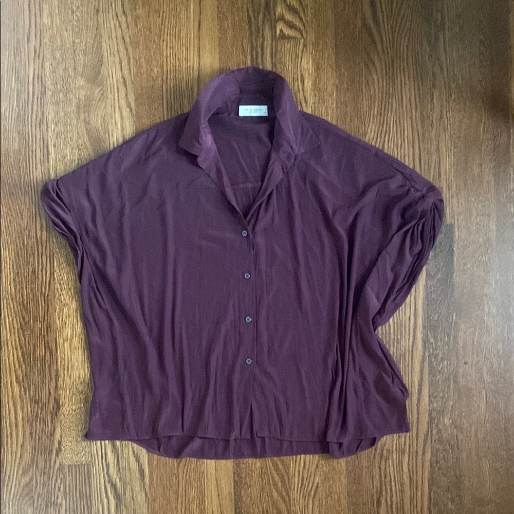 Silky Oversized Boxy Blouse